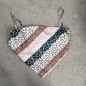 Princess Polly Floral Striped Bandana Top